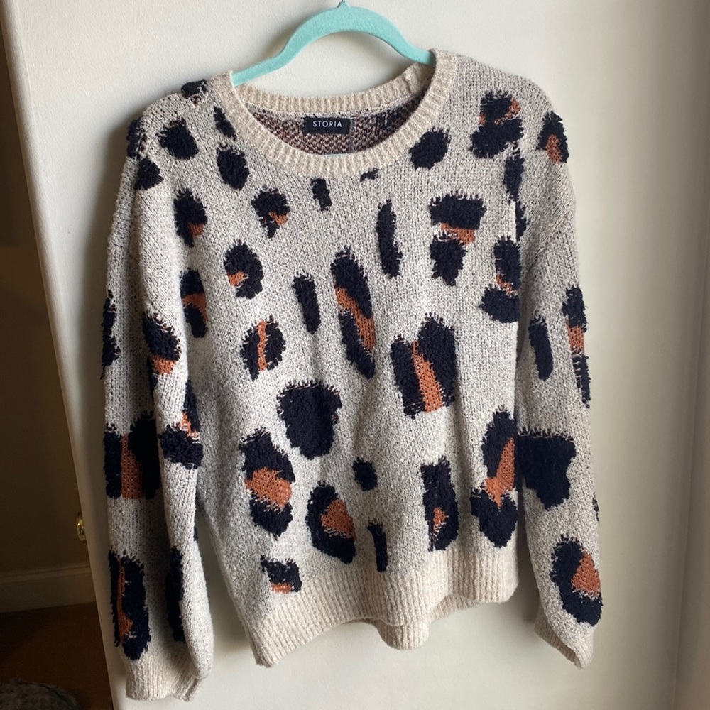 Cheetah print sweater